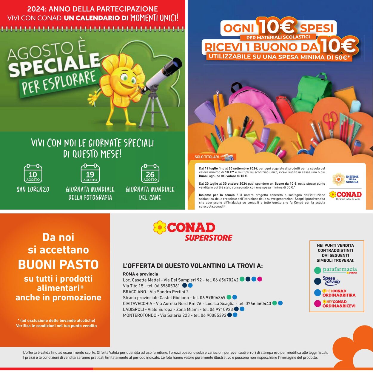 Volantino Conad 24.07.2024 - 06.08.2024