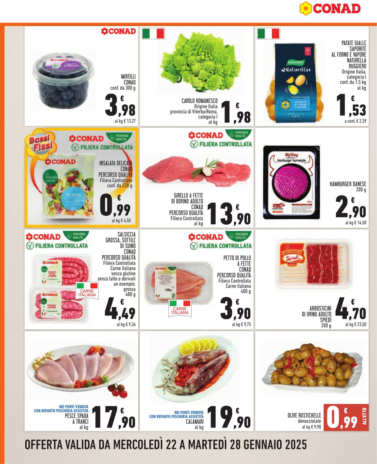 Volantino Conad 22.01.2025 - 28.01.2025