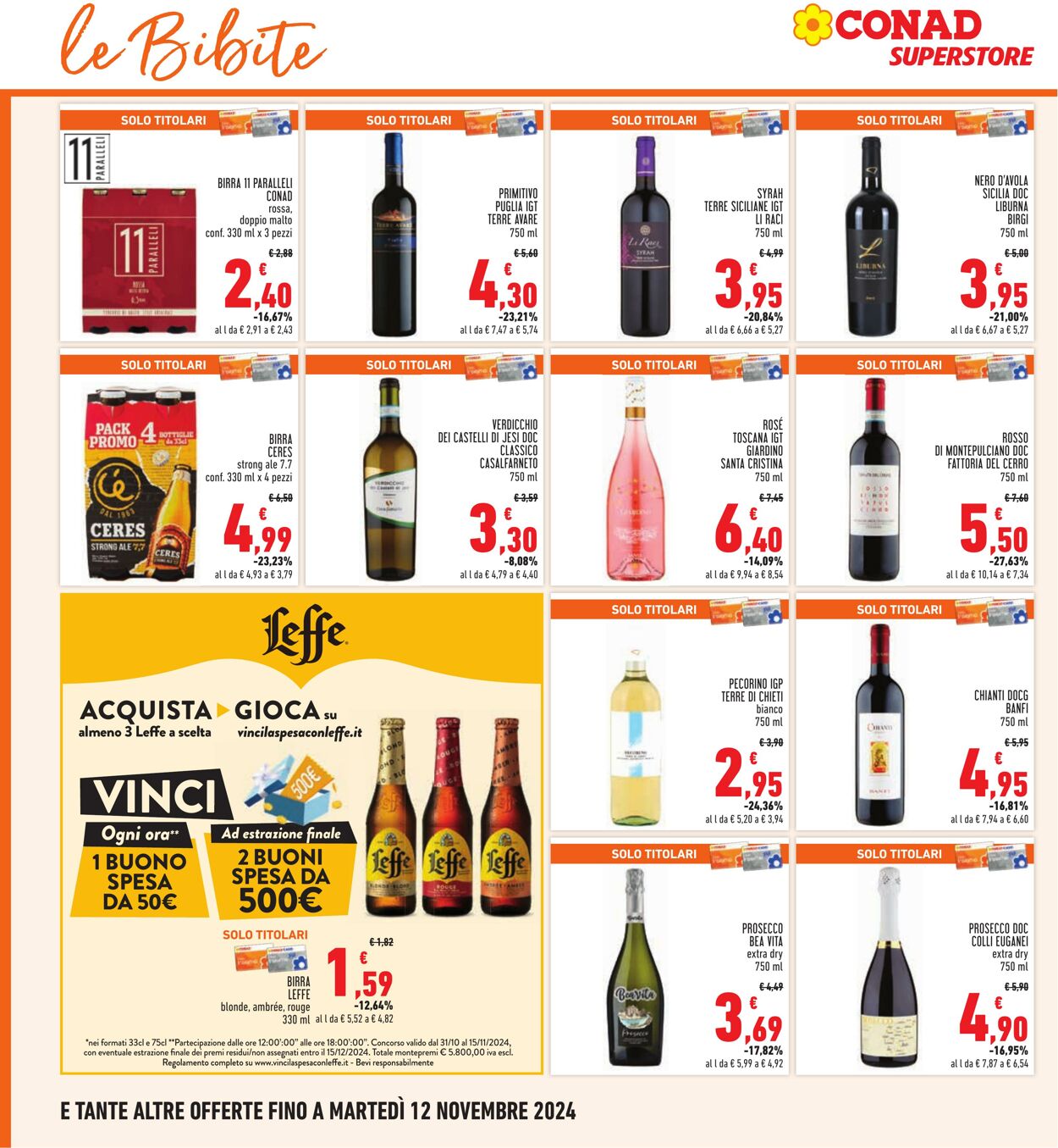 Volantino Conad 31.10.2024 - 12.11.2024