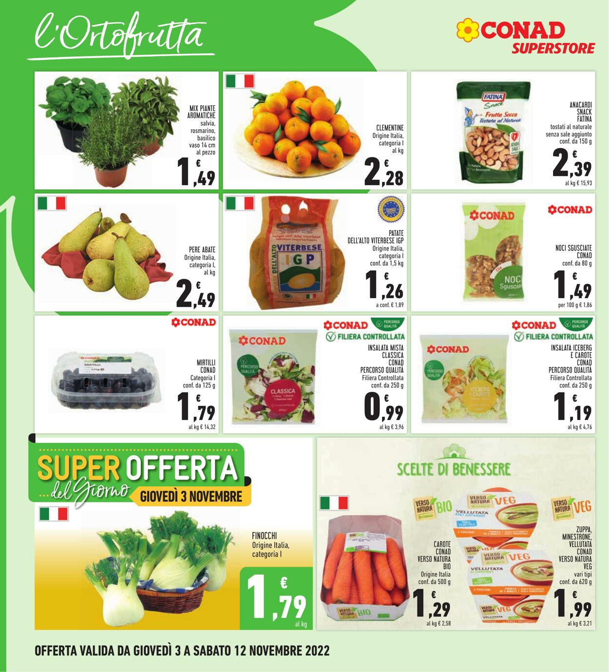 Volantino Conad 03.10.2022 - 12.11.2022