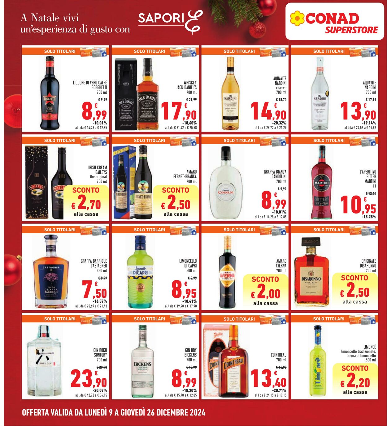 Volantino Conad 09.12.2024 - 26.12.2024