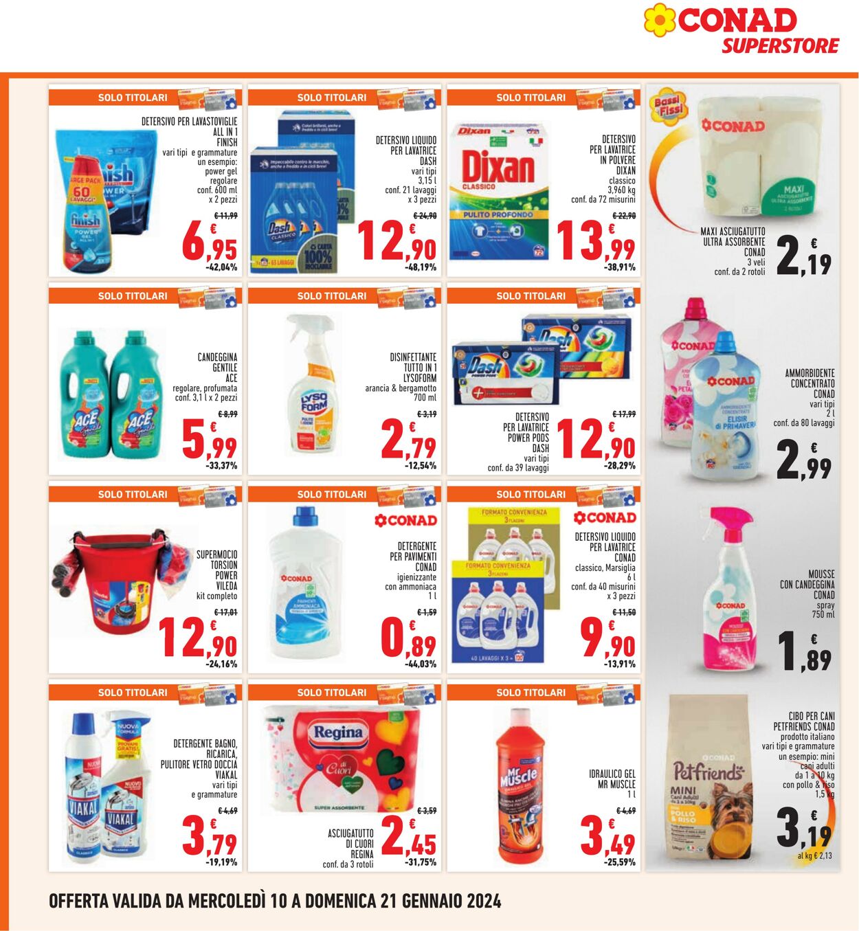 Volantino Conad 10.01.2024 - 21.01.2024