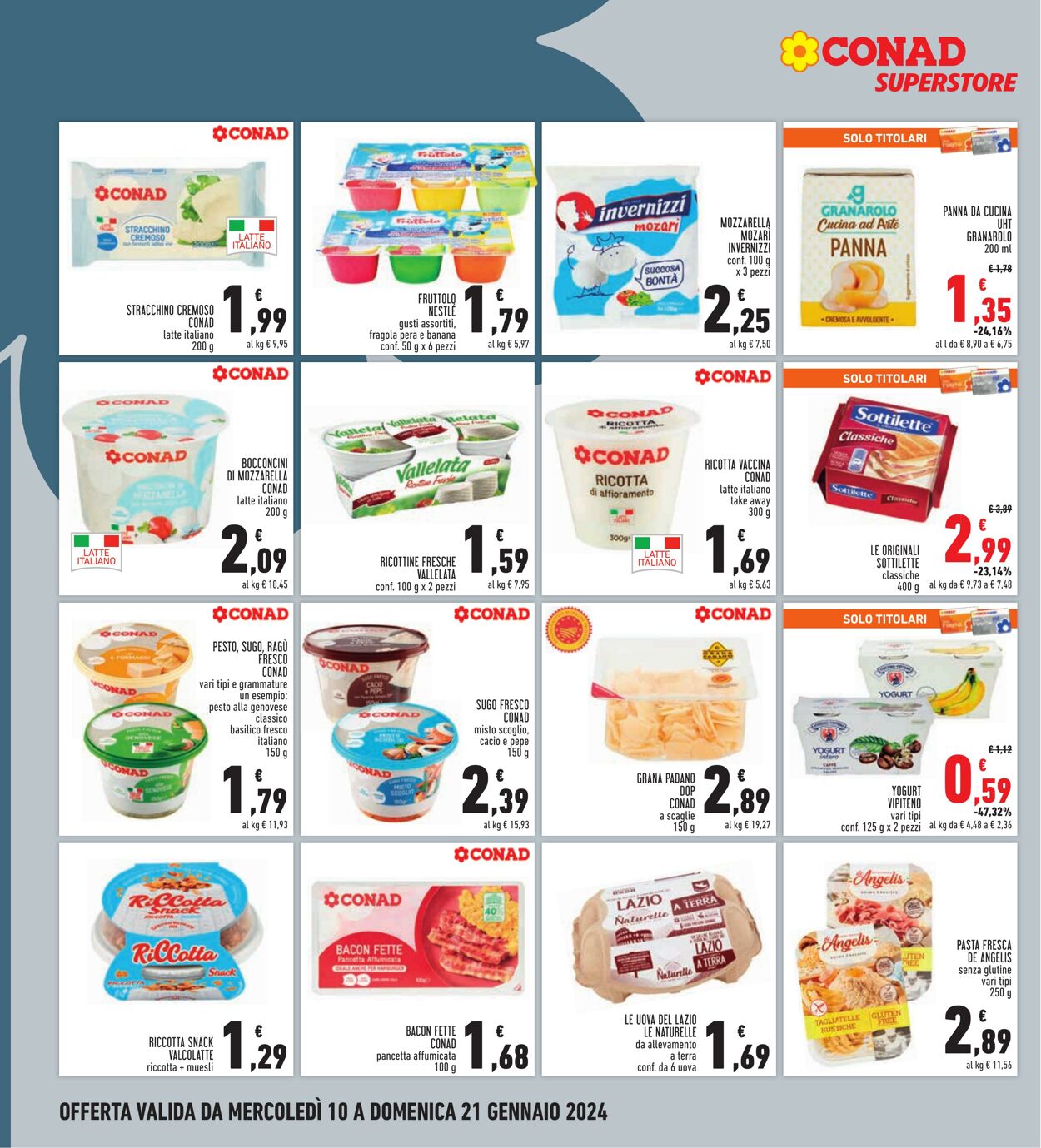 Volantino Conad 10.01.2024 - 21.01.2024