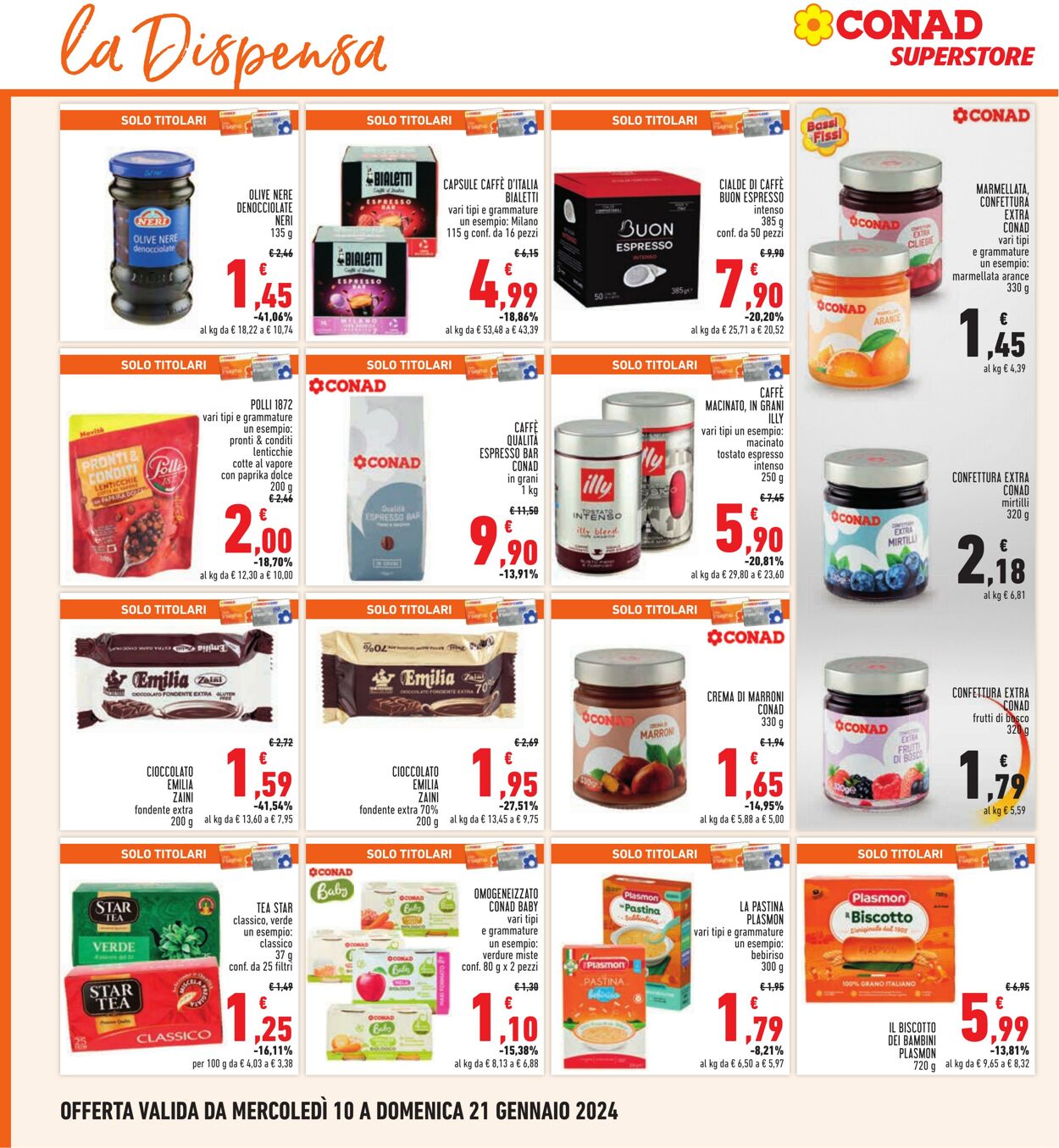 Volantino Conad 10.01.2024 - 21.01.2024