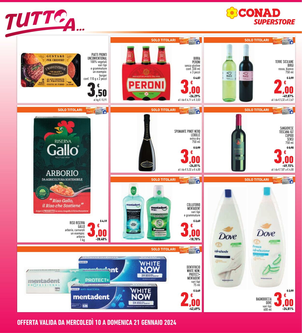 Volantino Conad 10.01.2024 - 21.01.2024