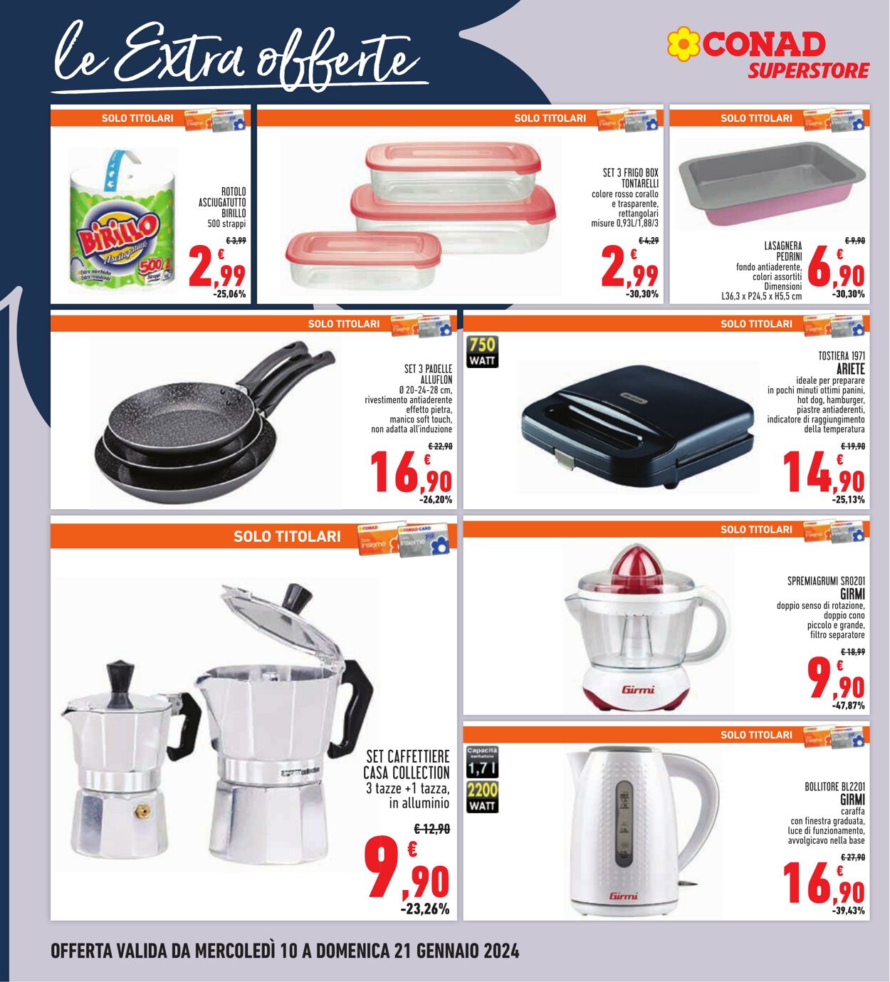 Volantino Conad 10.01.2024 - 21.01.2024