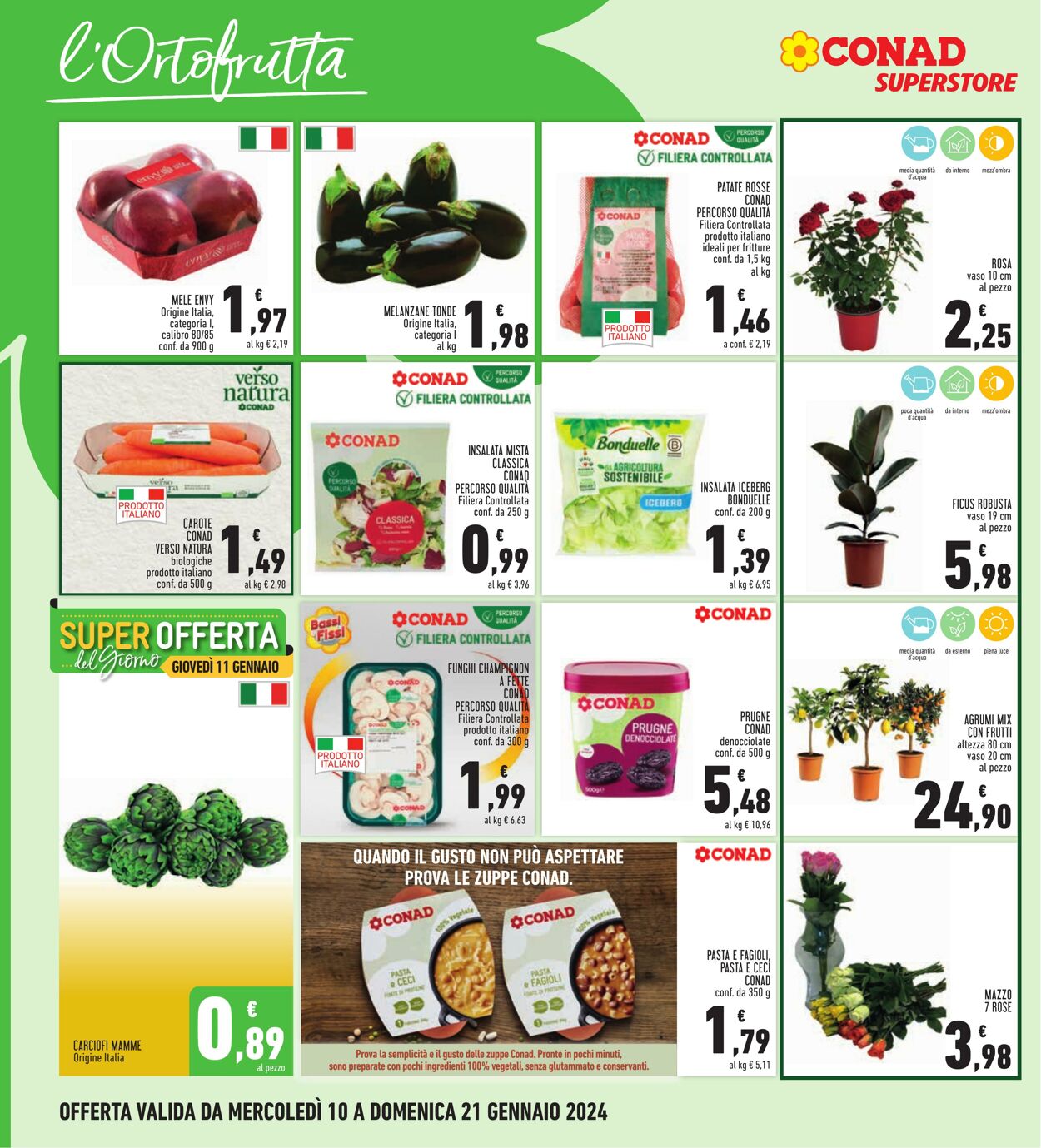 Volantino Conad 10.01.2024 - 21.01.2024