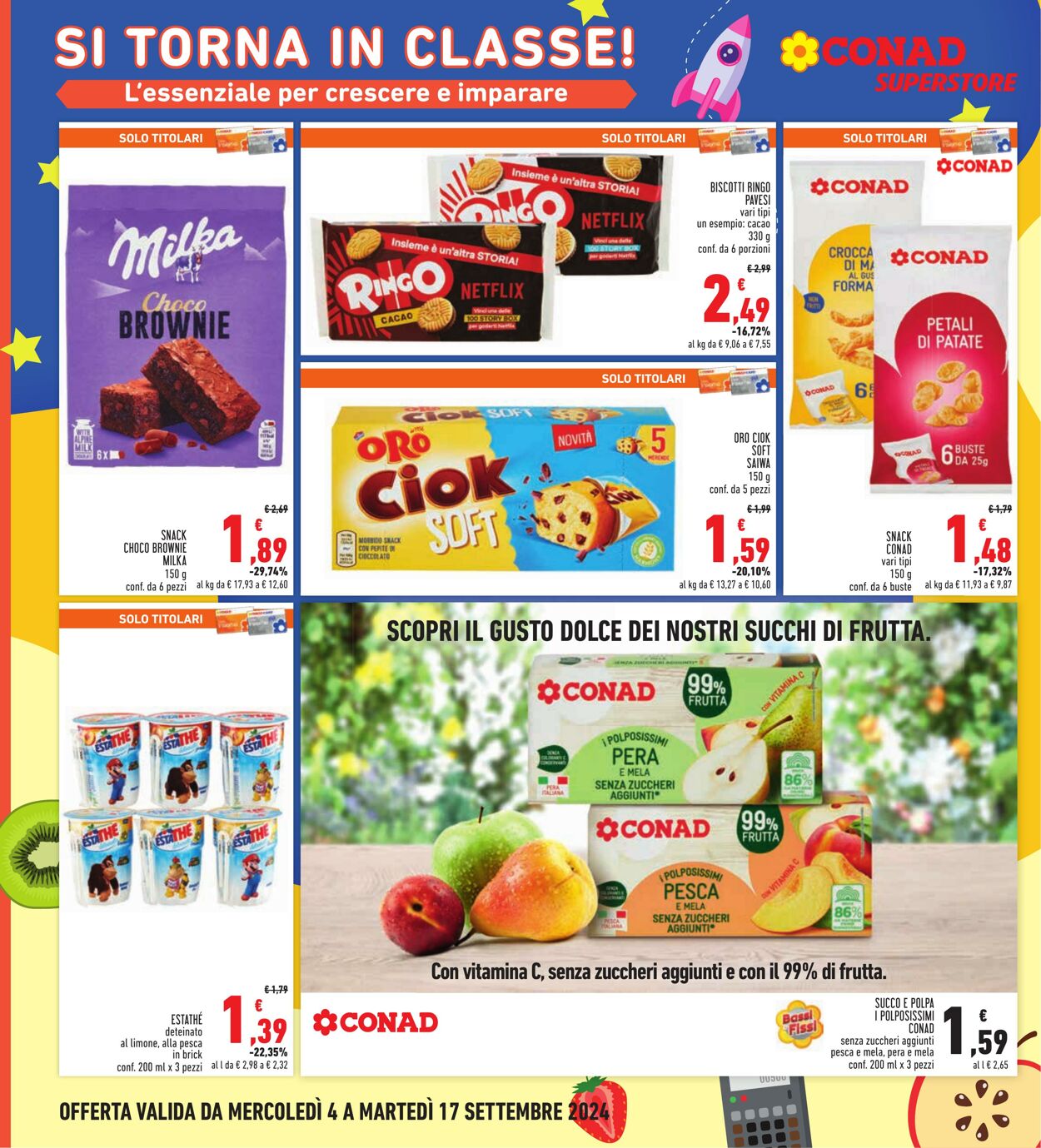 Volantino Conad 04.08.2024 - 17.09.2024