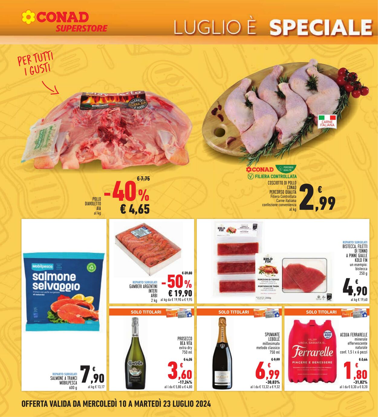 Volantino Conad 10.07.2024 - 23.07.2024