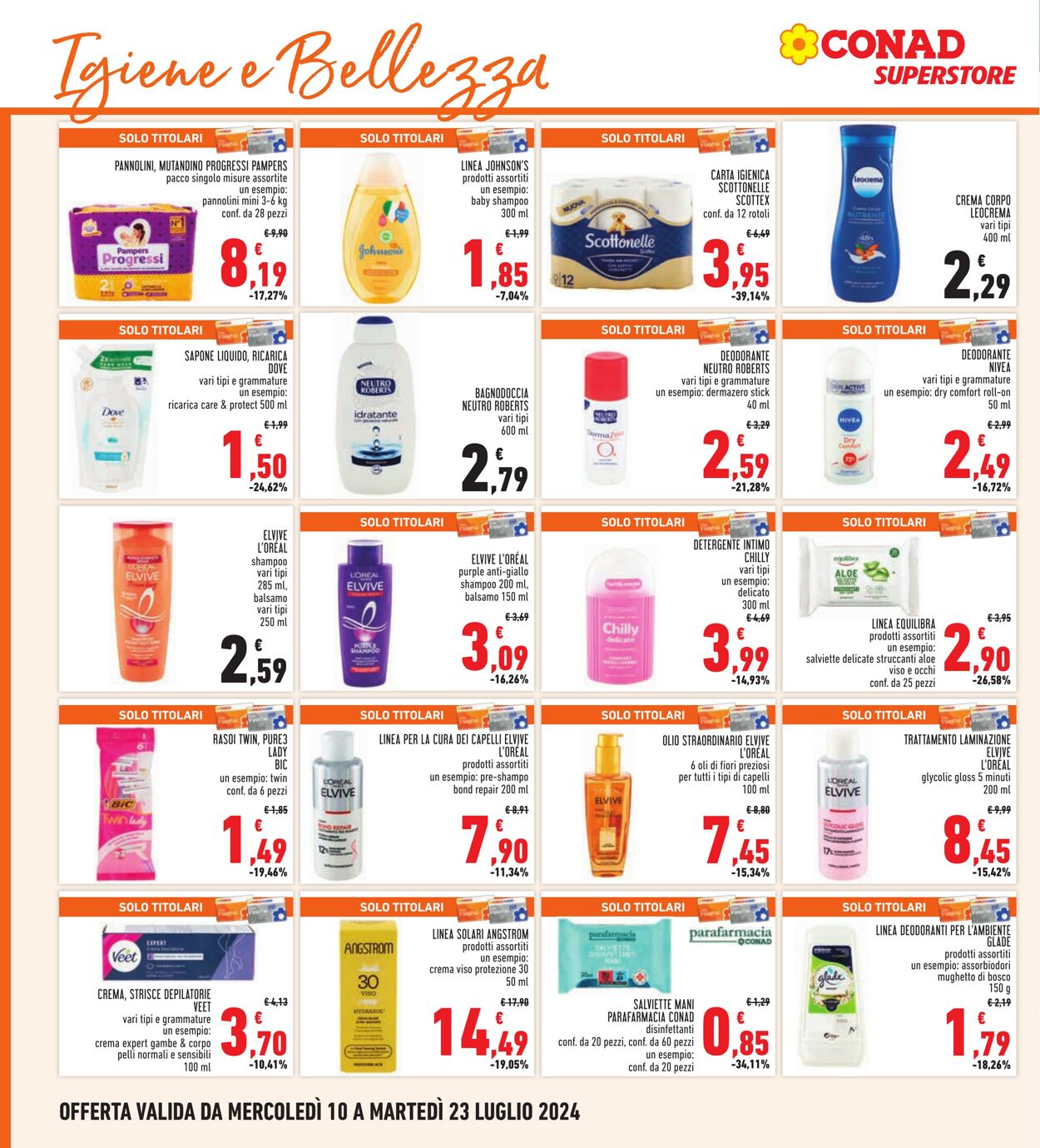 Volantino Conad 10.07.2024 - 23.07.2024