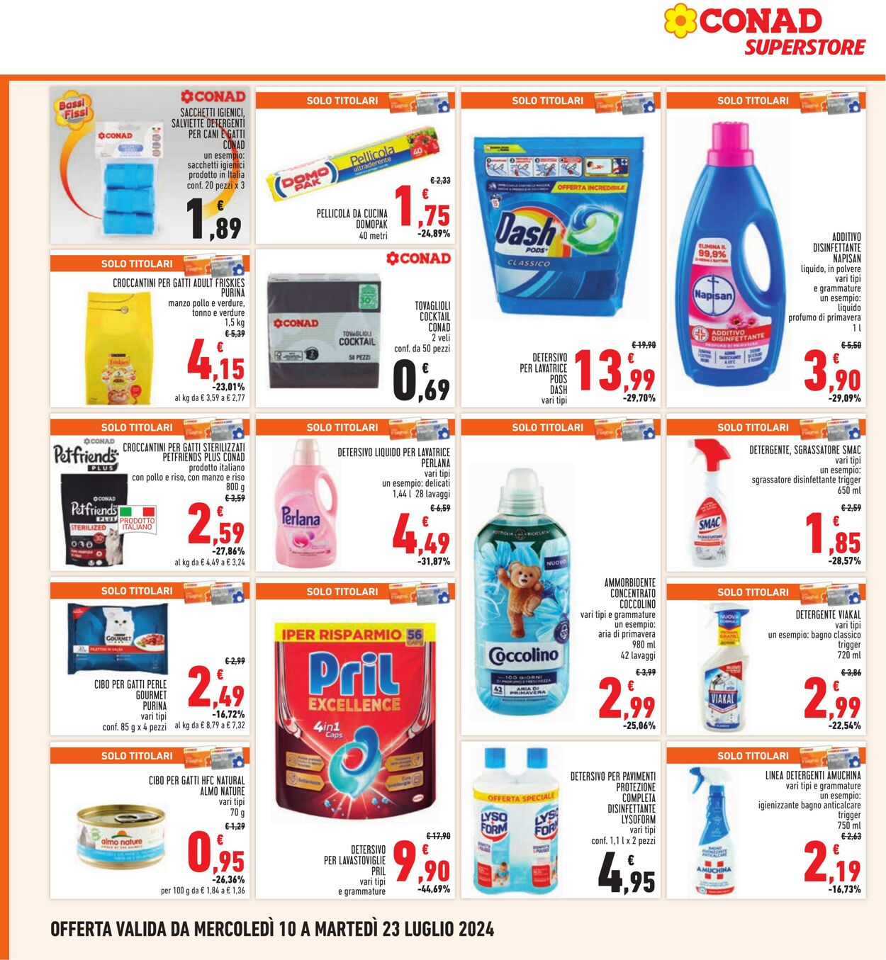 Volantino Conad 10.07.2024 - 23.07.2024