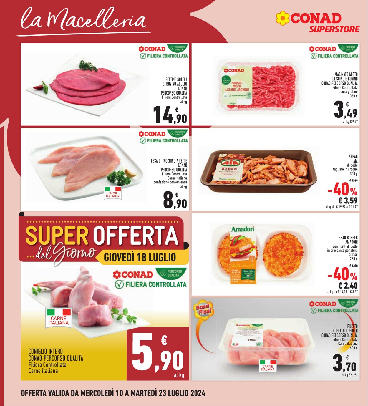 Volantino Conad 10.07.2024 - 23.07.2024