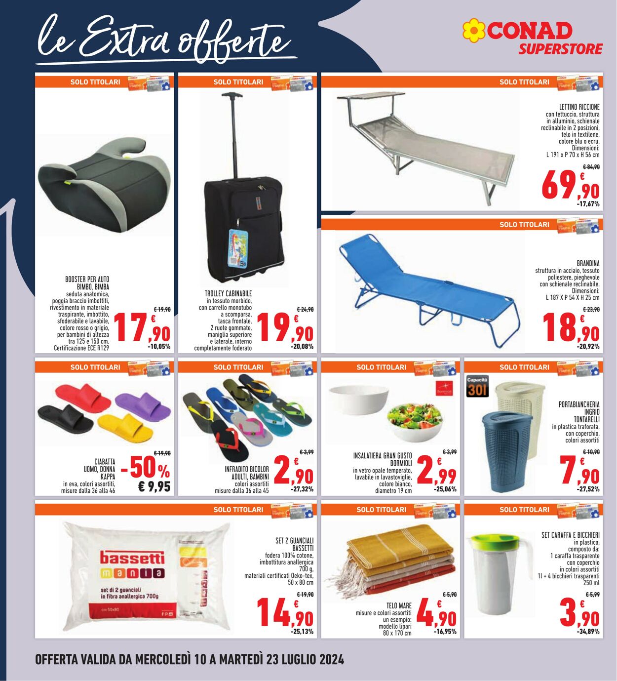 Volantino Conad 10.07.2024 - 23.07.2024