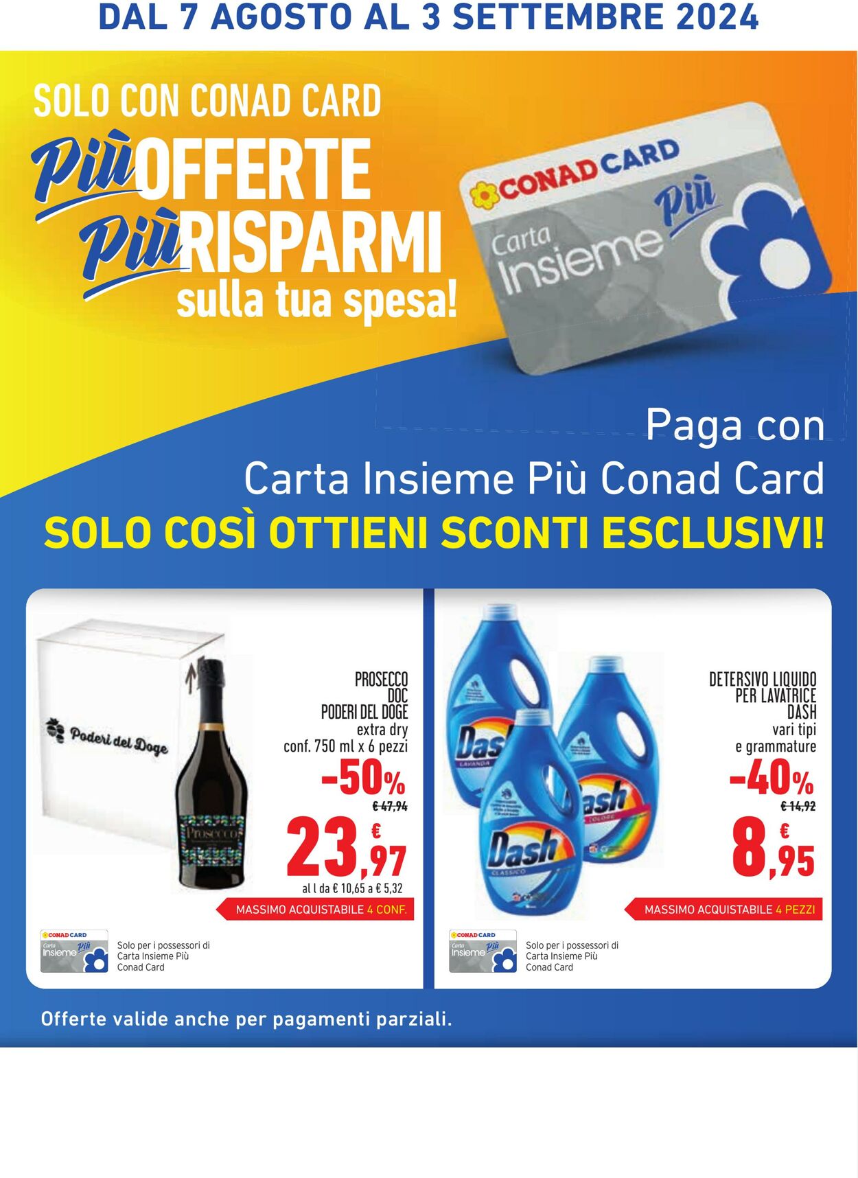 Volantino Conad 07.08.2024 - 03.09.2024