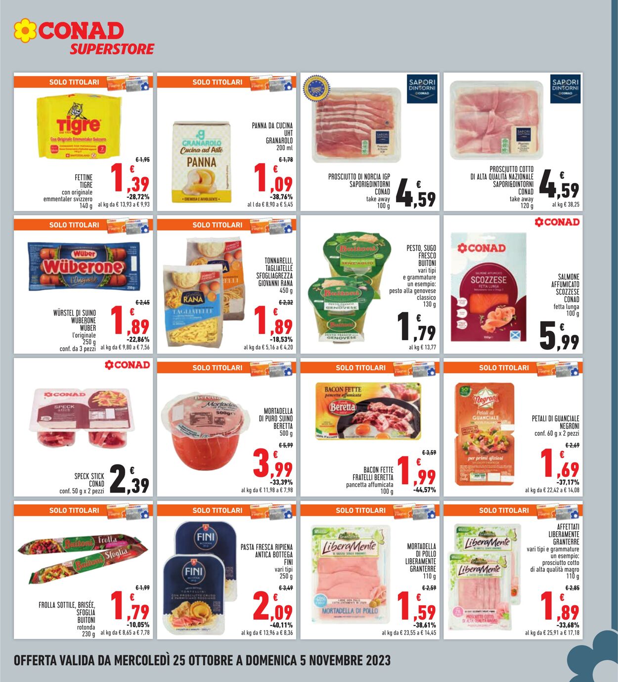 Volantino Conad 25.10.2023 - 05.11.2023