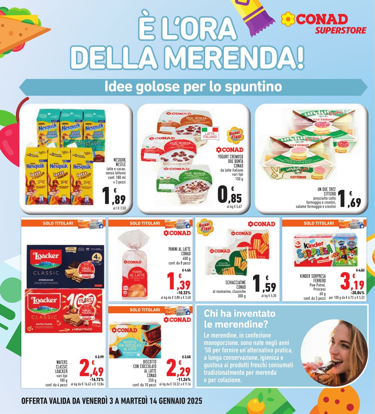 Volantino Conad 03.01.2025 - 14.01.2025