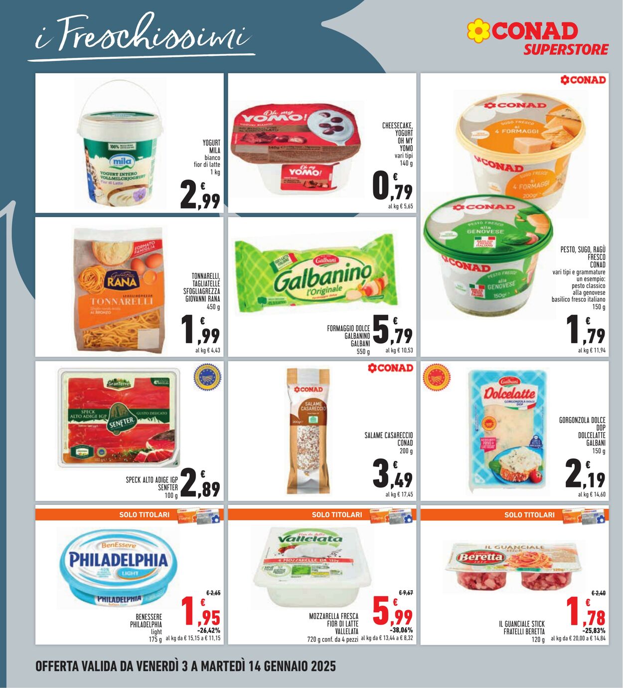 Volantino Conad 03.01.2025 - 14.01.2025