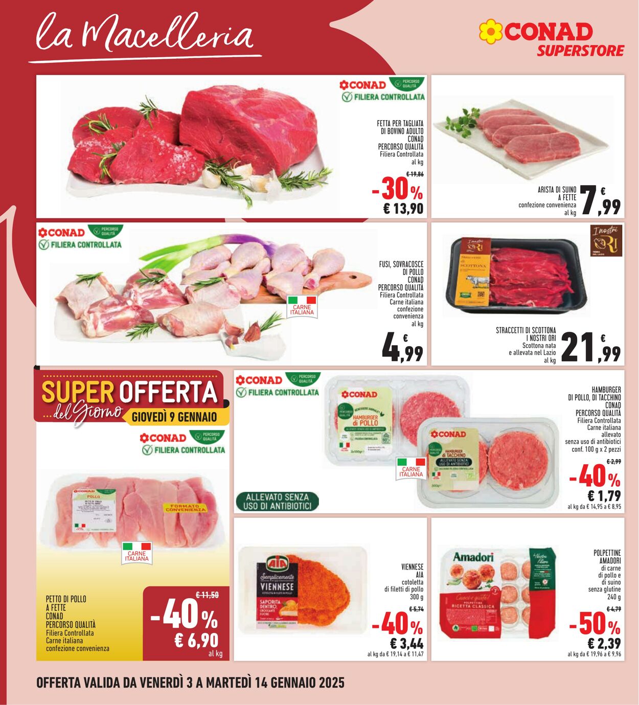 Volantino Conad 03.01.2025 - 14.01.2025