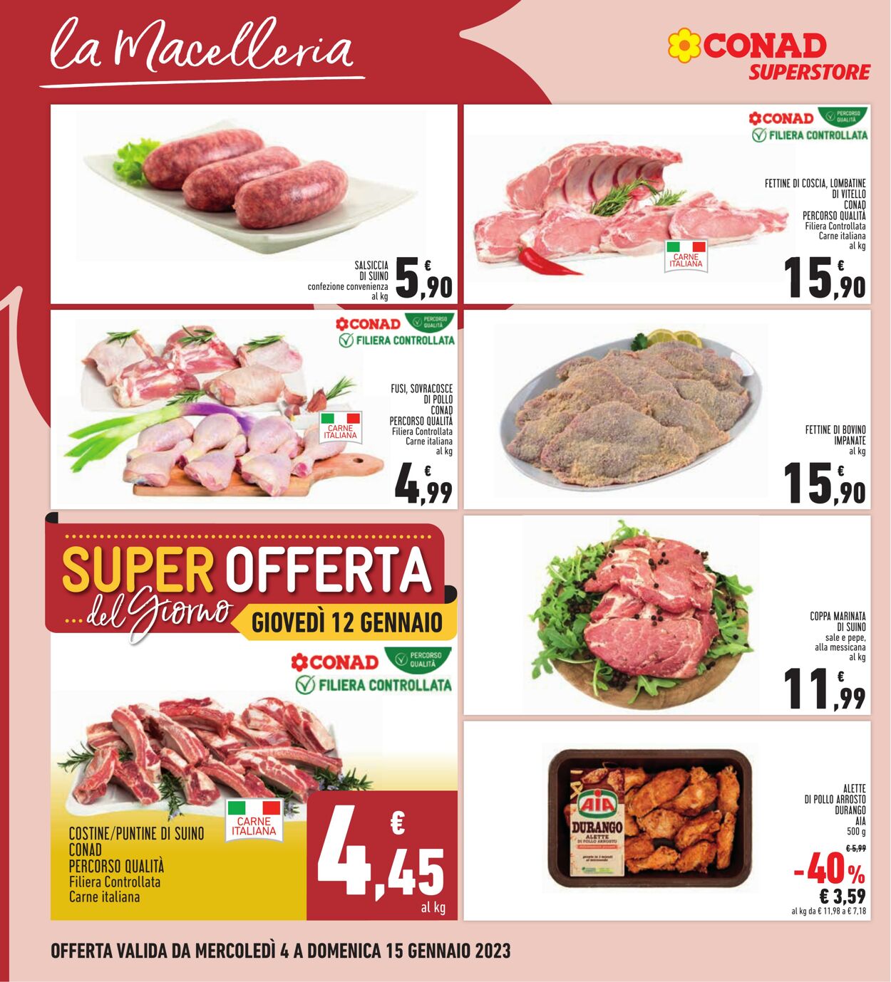 Volantino Conad 04.12.2022 - 15.01.2023