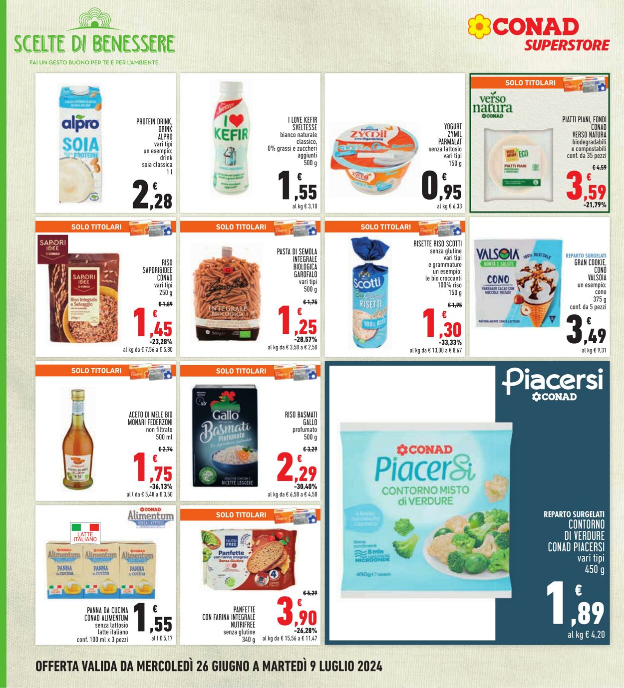 Volantino Conad 26.06.2024 - 09.07.2024