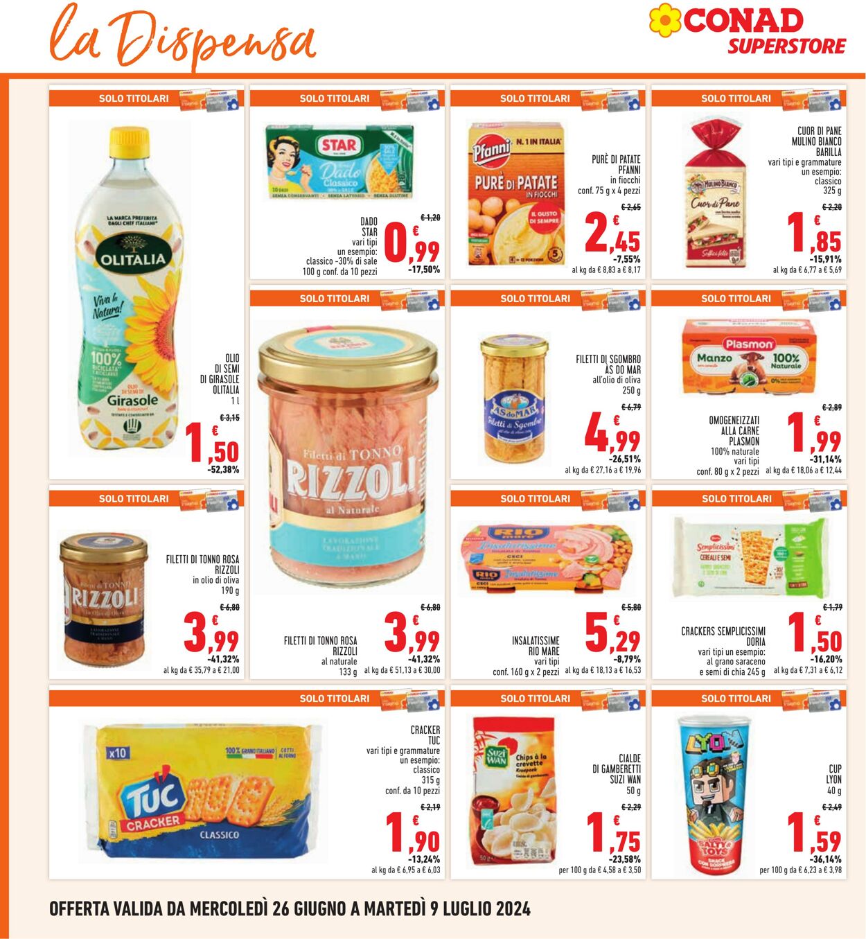 Volantino Conad 26.06.2024 - 09.07.2024