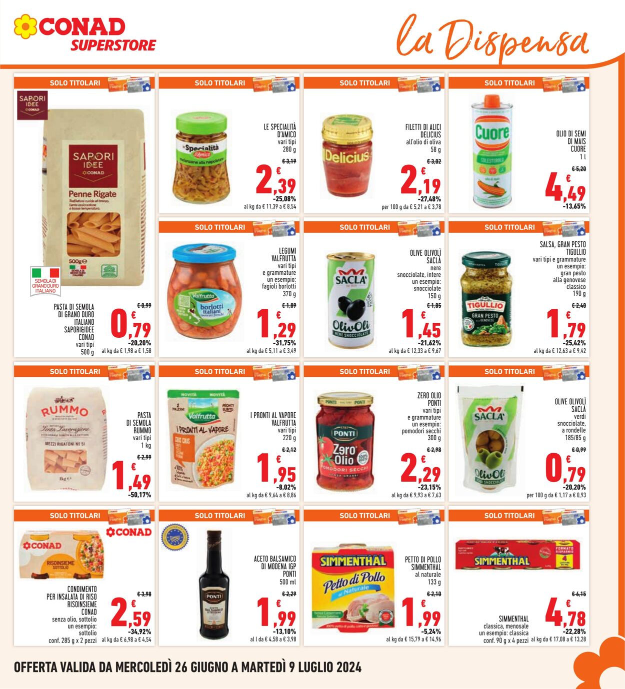 Volantino Conad 26.06.2024 - 09.07.2024