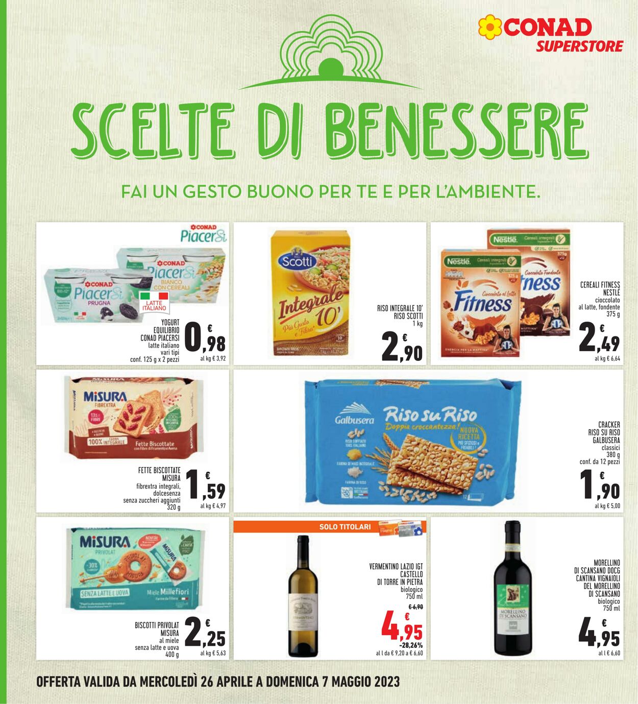 Volantino Conad 26.04.2023 - 07.05.2023