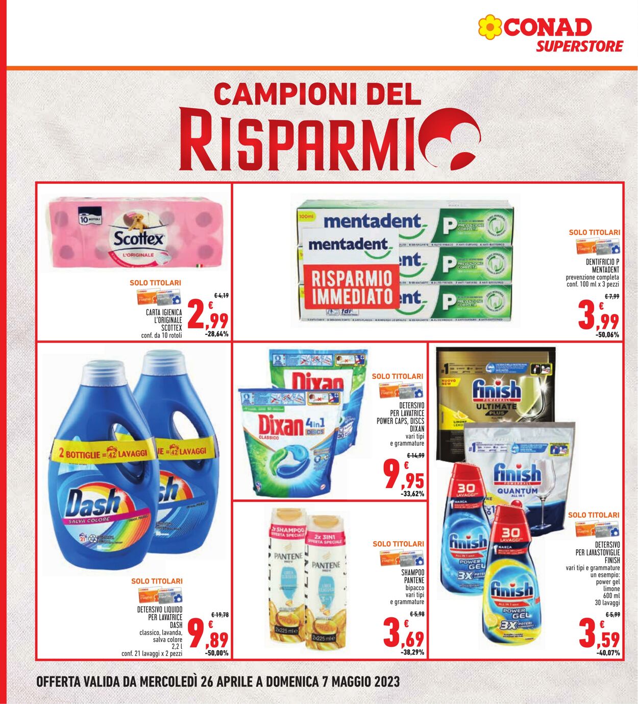 Volantino Conad 26.04.2023 - 07.05.2023