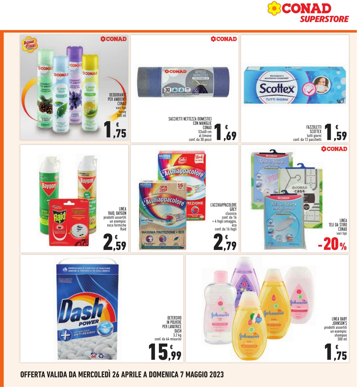 Volantino Conad 26.04.2023 - 07.05.2023