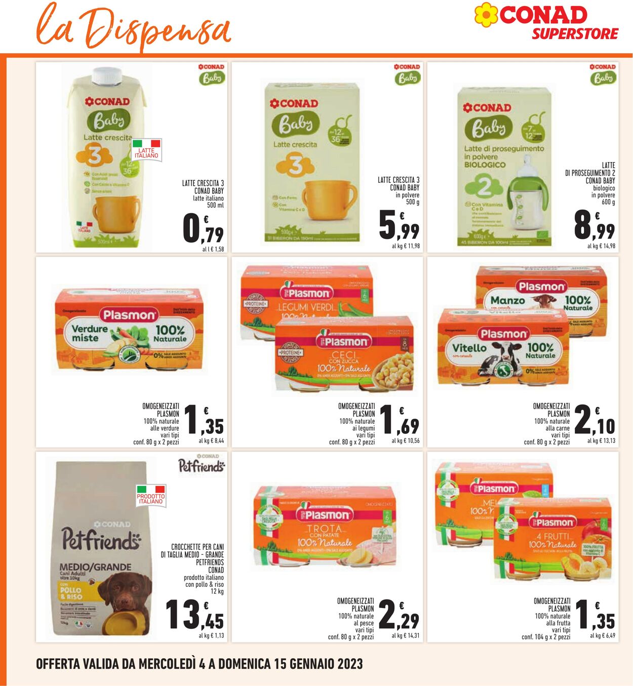 Volantino Conad 04.01.2023 - 15.01.2023