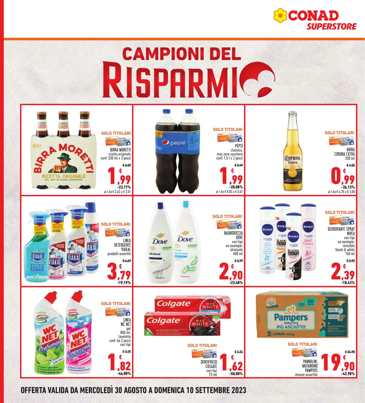 Volantino Conad 30.08.2023 - 10.09.2023