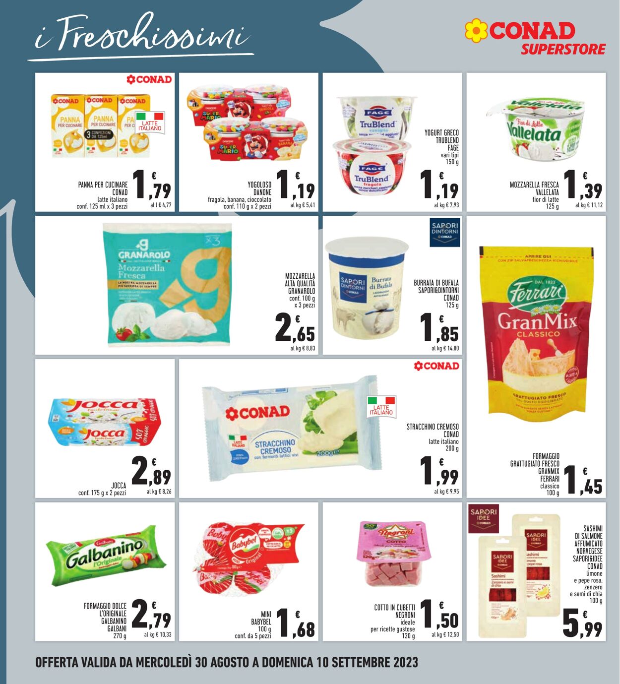 Volantino Conad 30.08.2023 - 10.09.2023