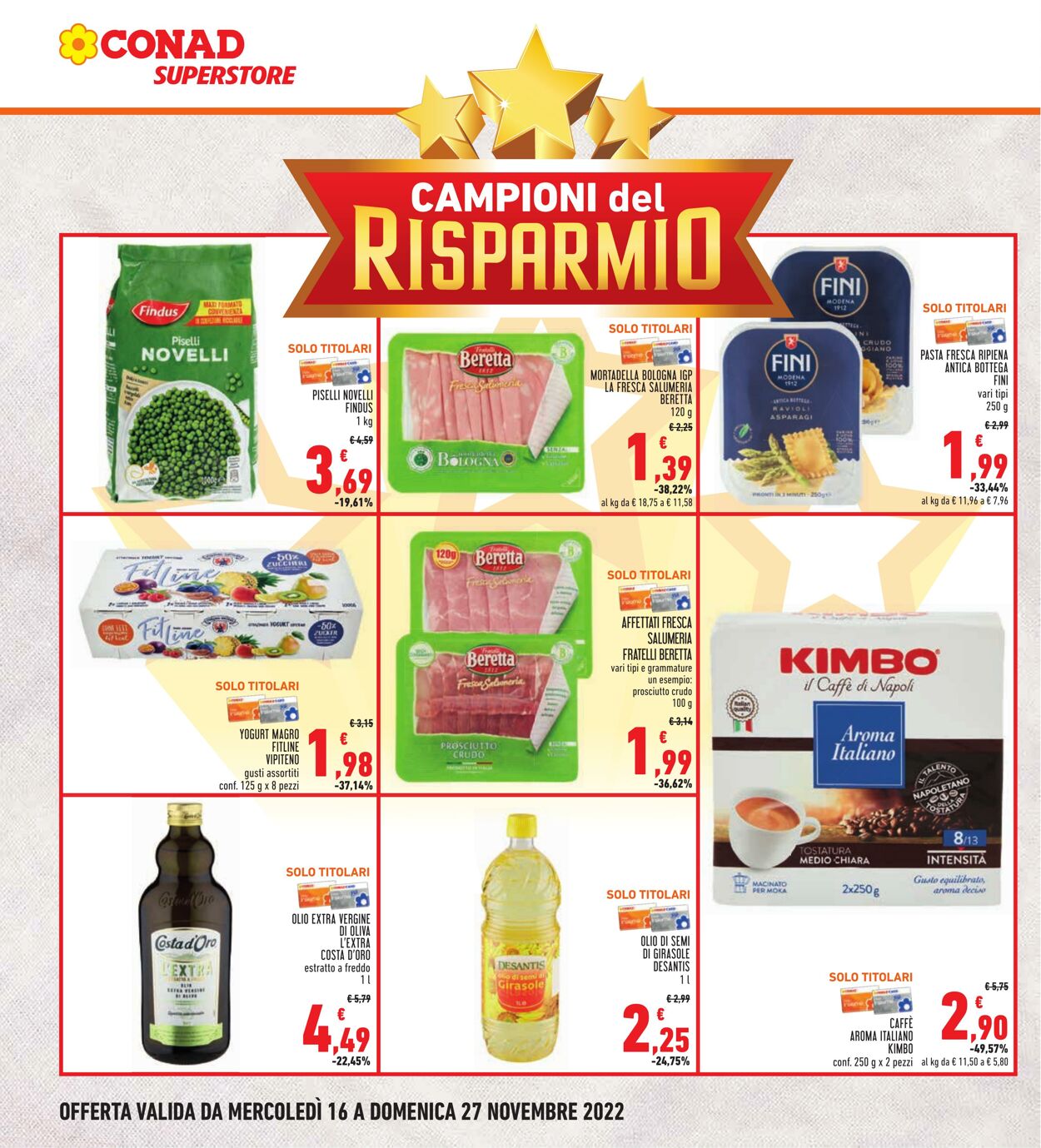 Volantino Conad 16.11.2022 - 27.11.2022