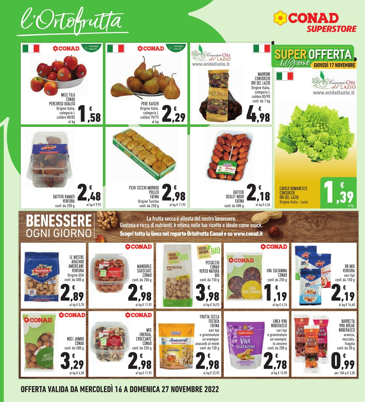 Volantino Conad 16.11.2022 - 27.11.2022