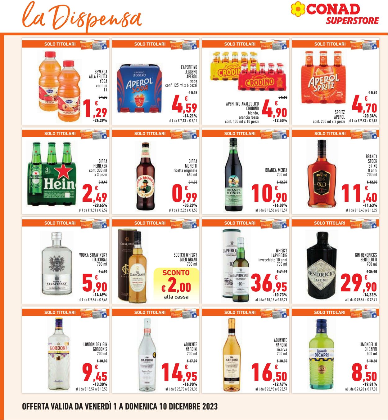 Volantino Conad 01.12.2023 - 10.12.2023