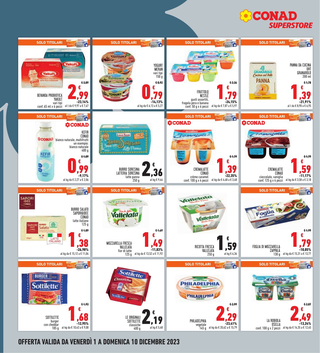 Volantino Conad 01.12.2023 - 10.12.2023