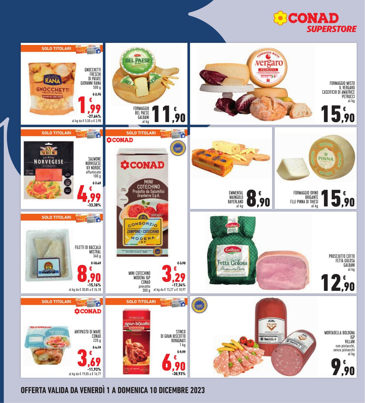 Volantino Conad 01.12.2023 - 10.12.2023