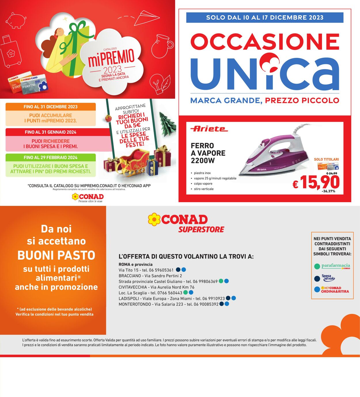 Volantino Conad 01.12.2023 - 10.12.2023