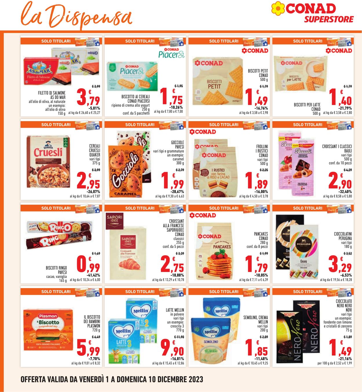 Volantino Conad 01.12.2023 - 10.12.2023