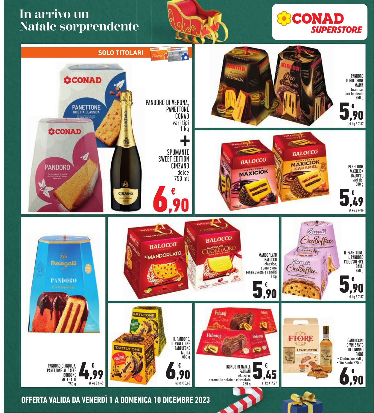 Volantino Conad 01.12.2023 - 10.12.2023