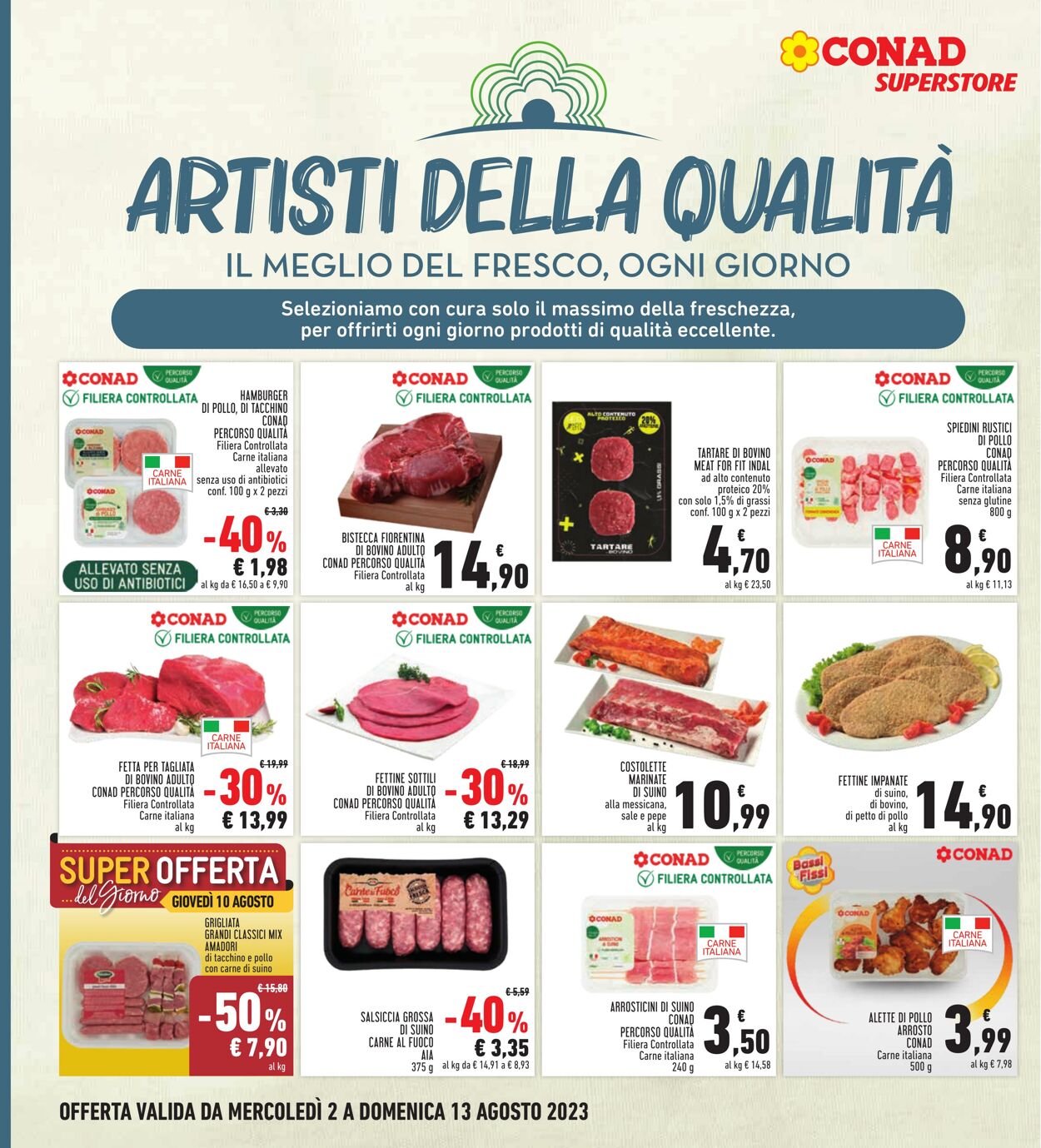 Volantino Conad 02.08.2023 - 13.08.2023