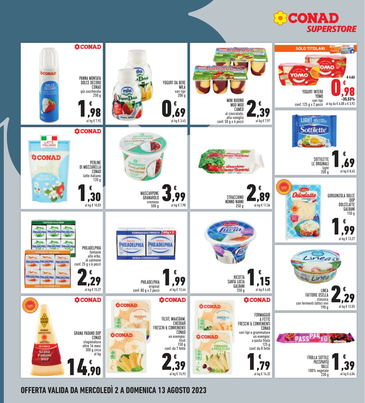 Volantino Conad 02.08.2023 - 13.08.2023