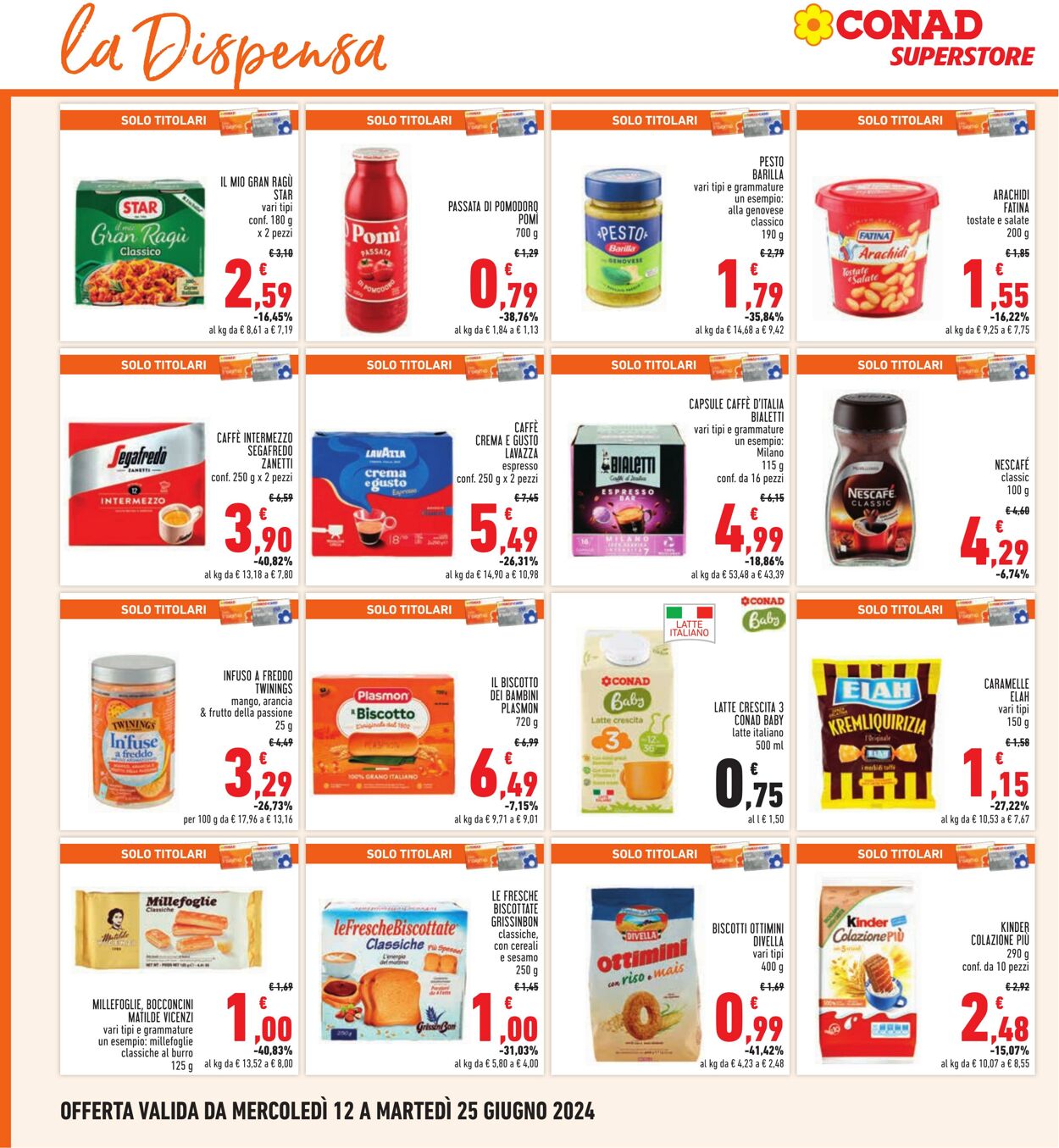 Volantino Conad 12.06.2024 - 25.06.2024