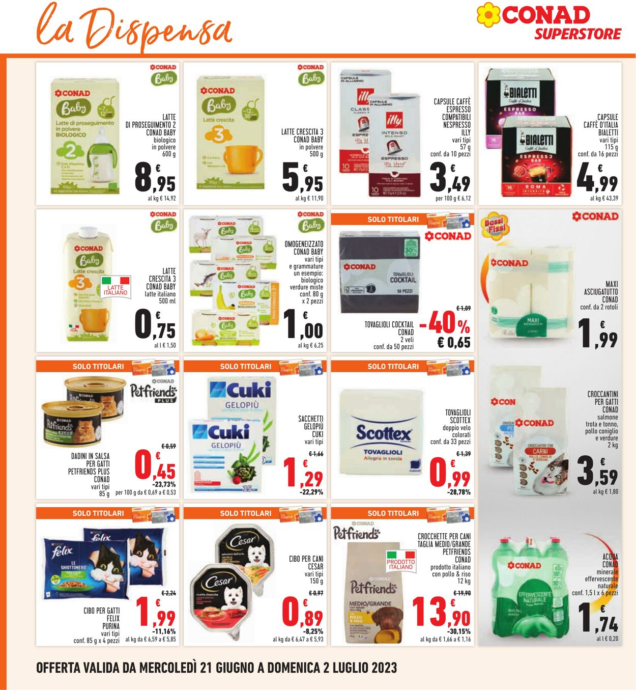 Volantino Conad 21.06.2023 - 02.07.2023