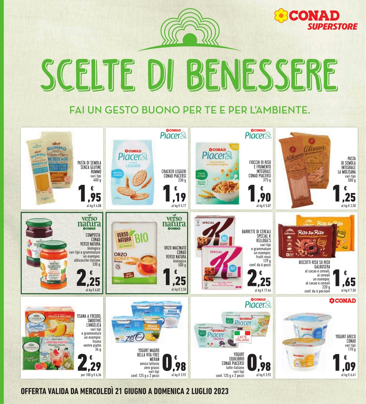 Volantino Conad 21.06.2023 - 02.07.2023