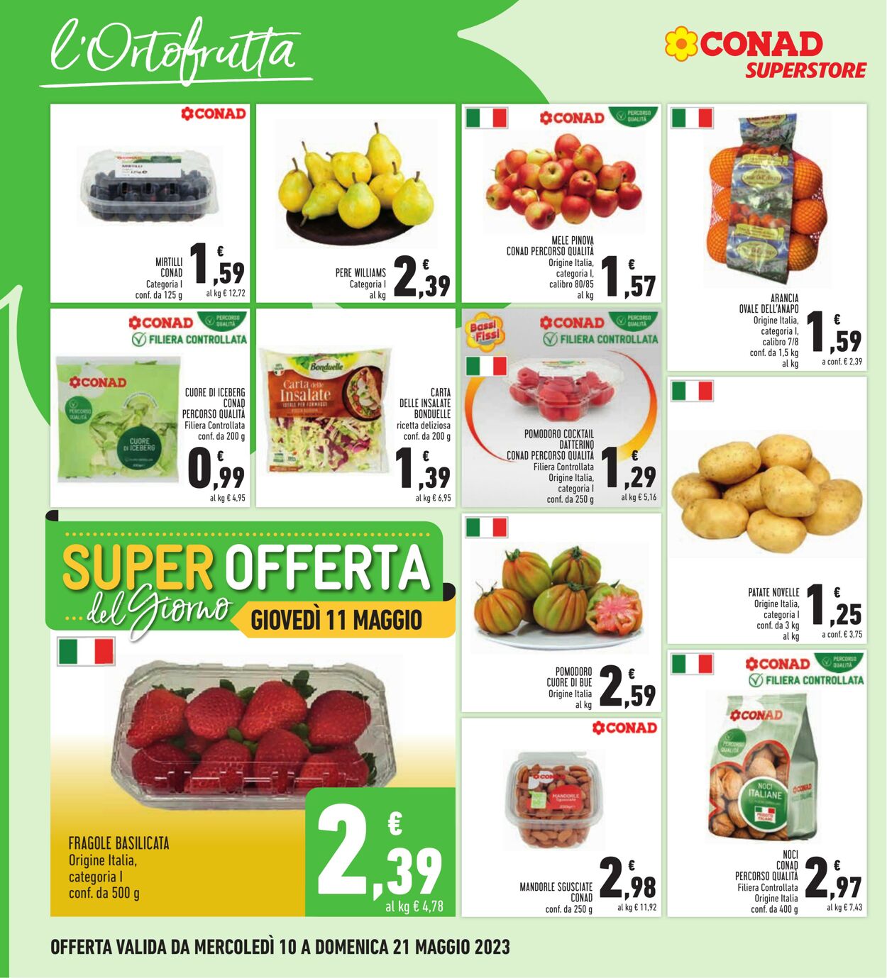 Volantino Conad 10.05.2023 - 21.05.2023