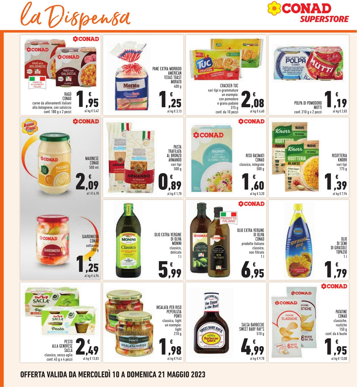 Volantino Conad 10.05.2023 - 21.05.2023