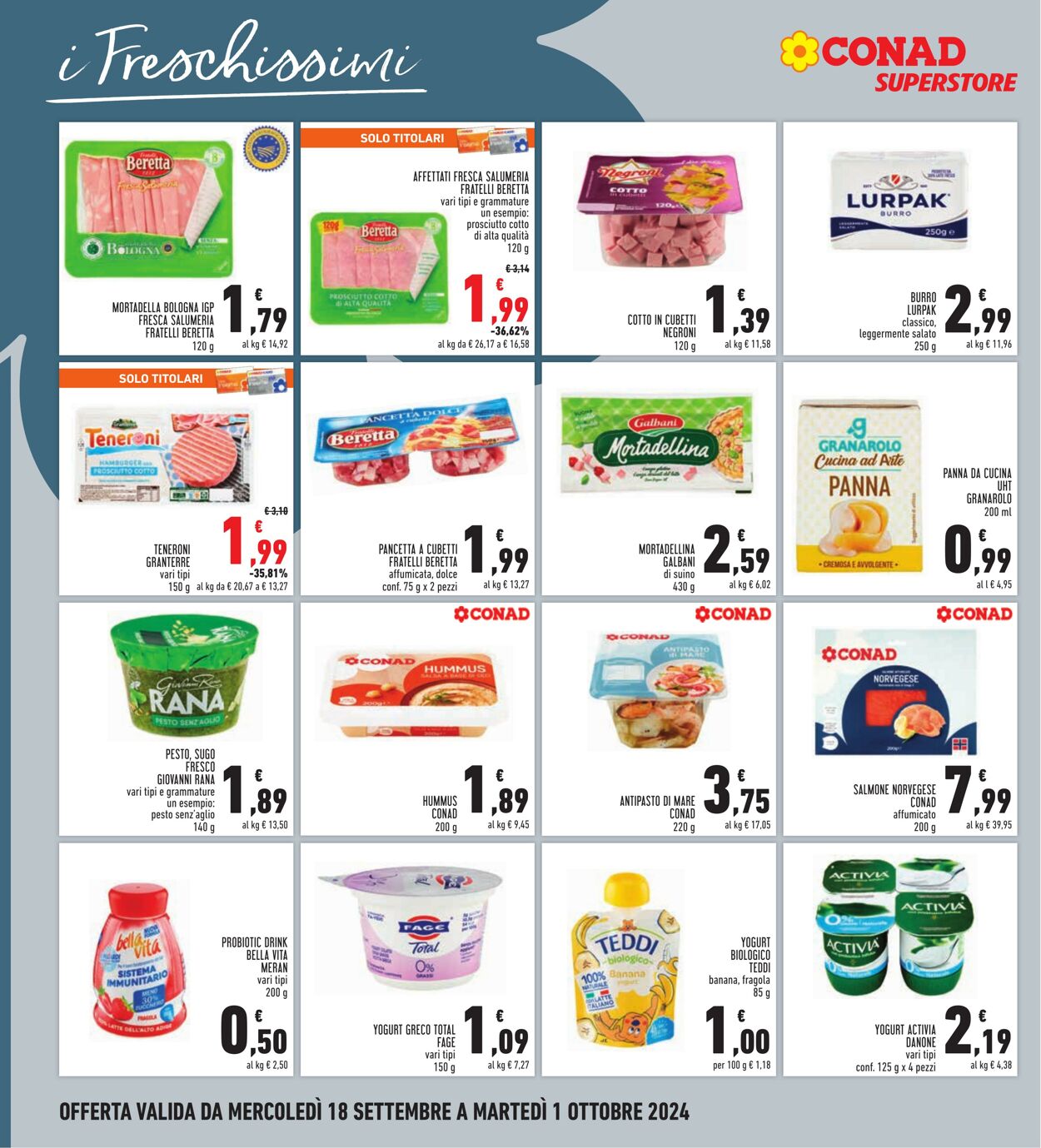 Volantino Conad 18.09.2024 - 01.10.2024