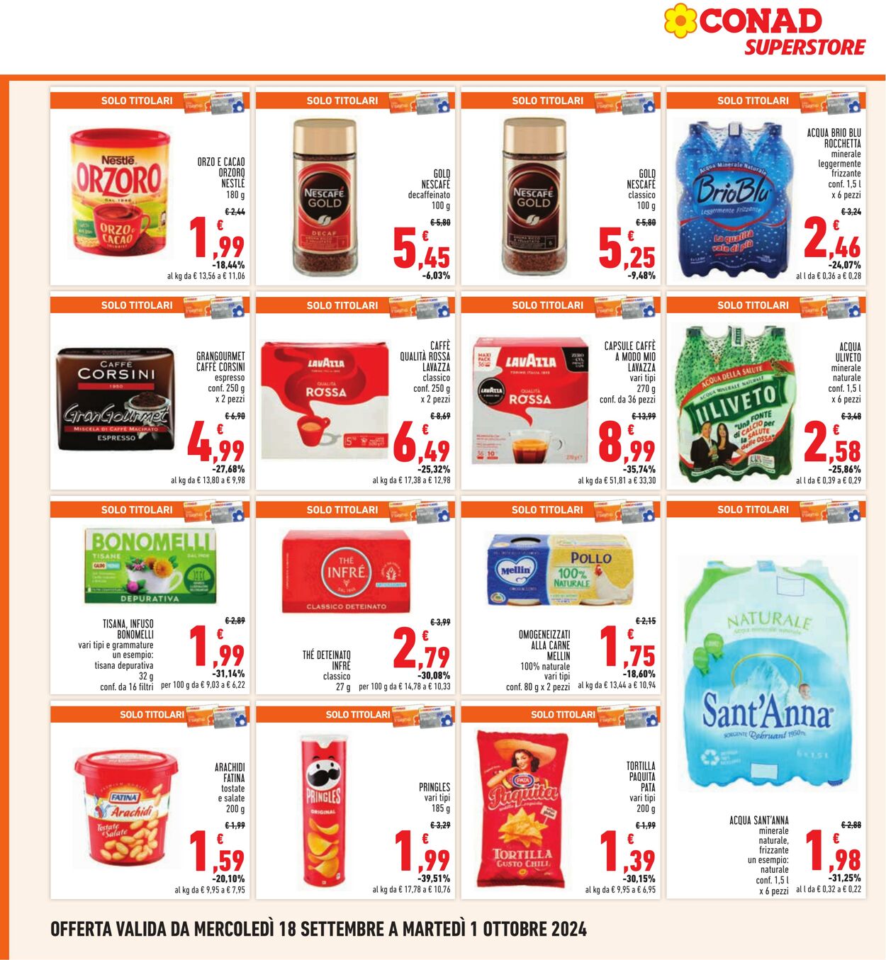 Volantino Conad 18.09.2024 - 01.10.2024