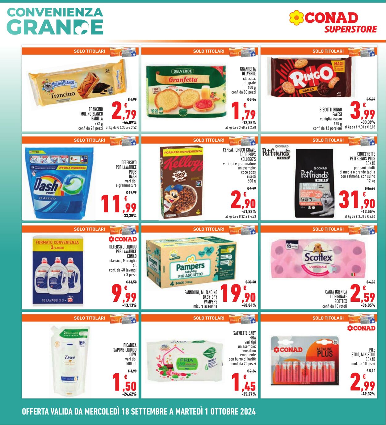 Volantino Conad 18.09.2024 - 01.10.2024